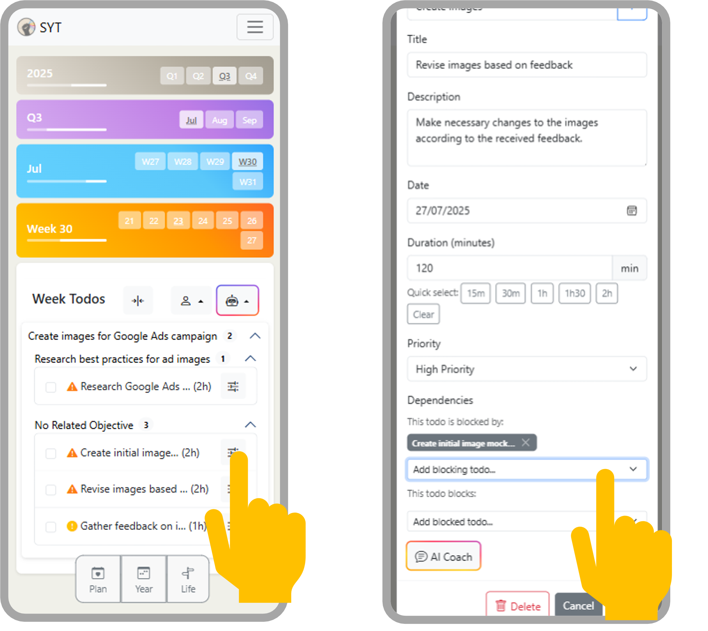 Task Dependencies Feature
